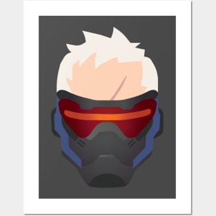 Minimalist Soldier 76 Posters and Art